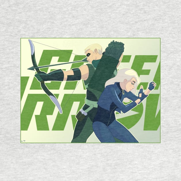Green Arrow and Black Canary by Mro16 by MRO16